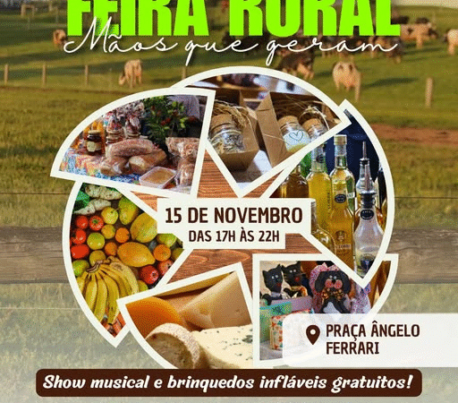 Nova data para a 10ª edição da Feira Rural “Mãos que Geram”! Participe!