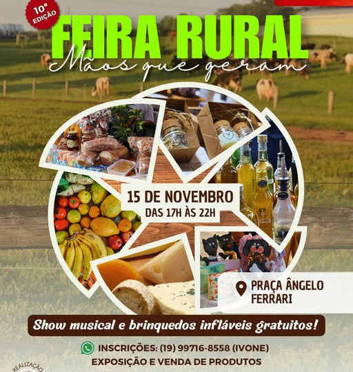 Nova data para a 10ª edição da Feira Rural “Mãos que Geram”! Participe!