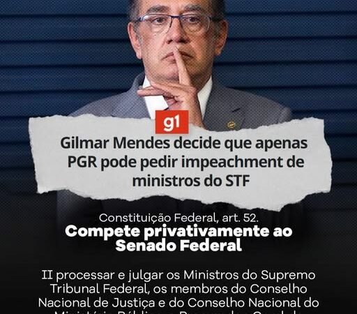 🇧🇷 CRISE INSTITUCIONAL: DECISÃO DE MINISTRO DO STF GERA ONDA DE INDIGNAÇÃO E EXPÕE INÉRCIA DO SENADO