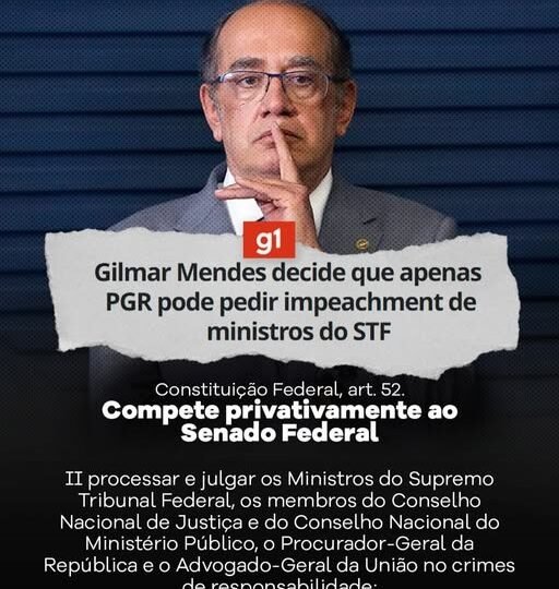 🇧🇷 CRISE INSTITUCIONAL: DECISÃO DE MINISTRO DO STF GERA ONDA DE INDIGNAÇÃO E EXPÕE INÉRCIA DO SENADO
