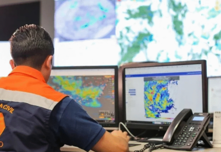 DEFESA CIVIL DE JAGUARIÚNA PARTICIPA DE SIMULADO QUE MARCA LANÇAMENTO DE NOVO RADAR