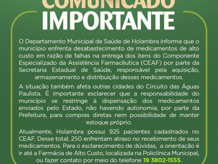 CIDADES DO CIRCUITO DAS ÁGUAS PAULISTA ENFRENTAM FALTA DE REMÉDIOS DE ALTO CUSTO — PACIENTES SEM ATENDIMENTO E MUNICÍPIOS SEM AUTONOMIA PARA COMPRAR