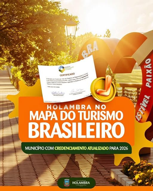 HOLAMBRA RENOVA CREDENCIAMENTO NO MAPA DO TURISMO BRASILEIRO