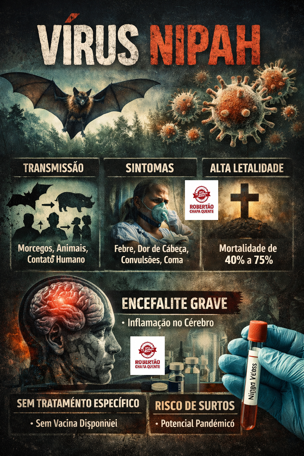 Vírus Nipah: doença grave reacende alertas da saúde internacional