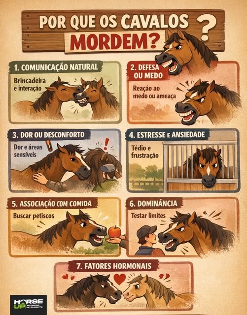 Por que os cavalos mordem?