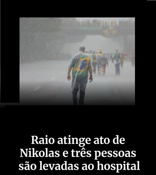Raio atinge área próxima a ato político em Brasília e deixa feridos