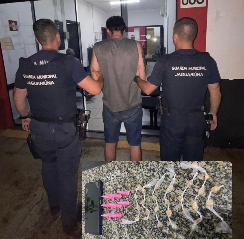 Homem é preso por tráfico de drogas em Jaguariúna durante patrulhamento da GCM