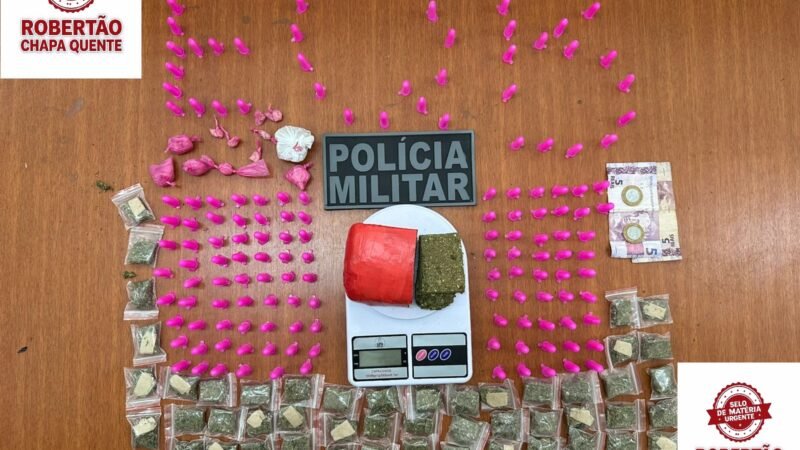 Polícia Militar prende homem por tráfico de drogas em Mogi Mirim.