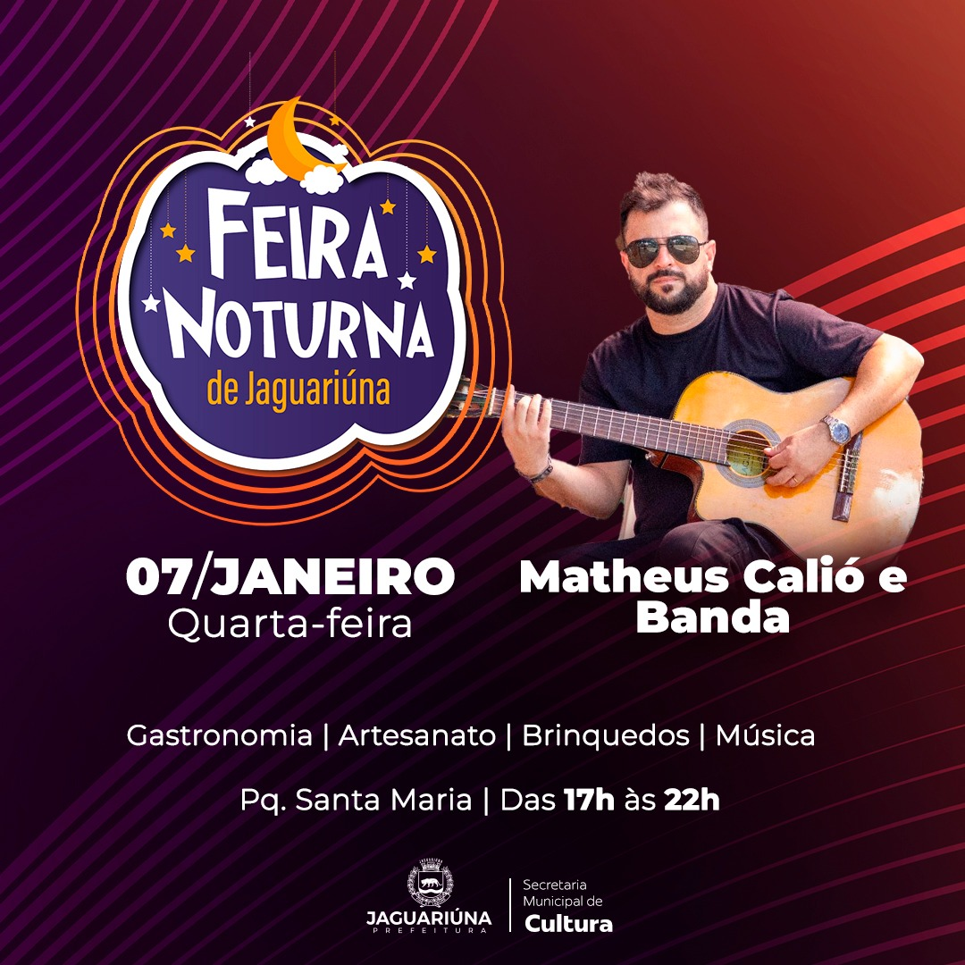 PARQUE SANTA MARIA RECEBE HOJE PRIMEIRA FEIRA NOTURNA DE 2026