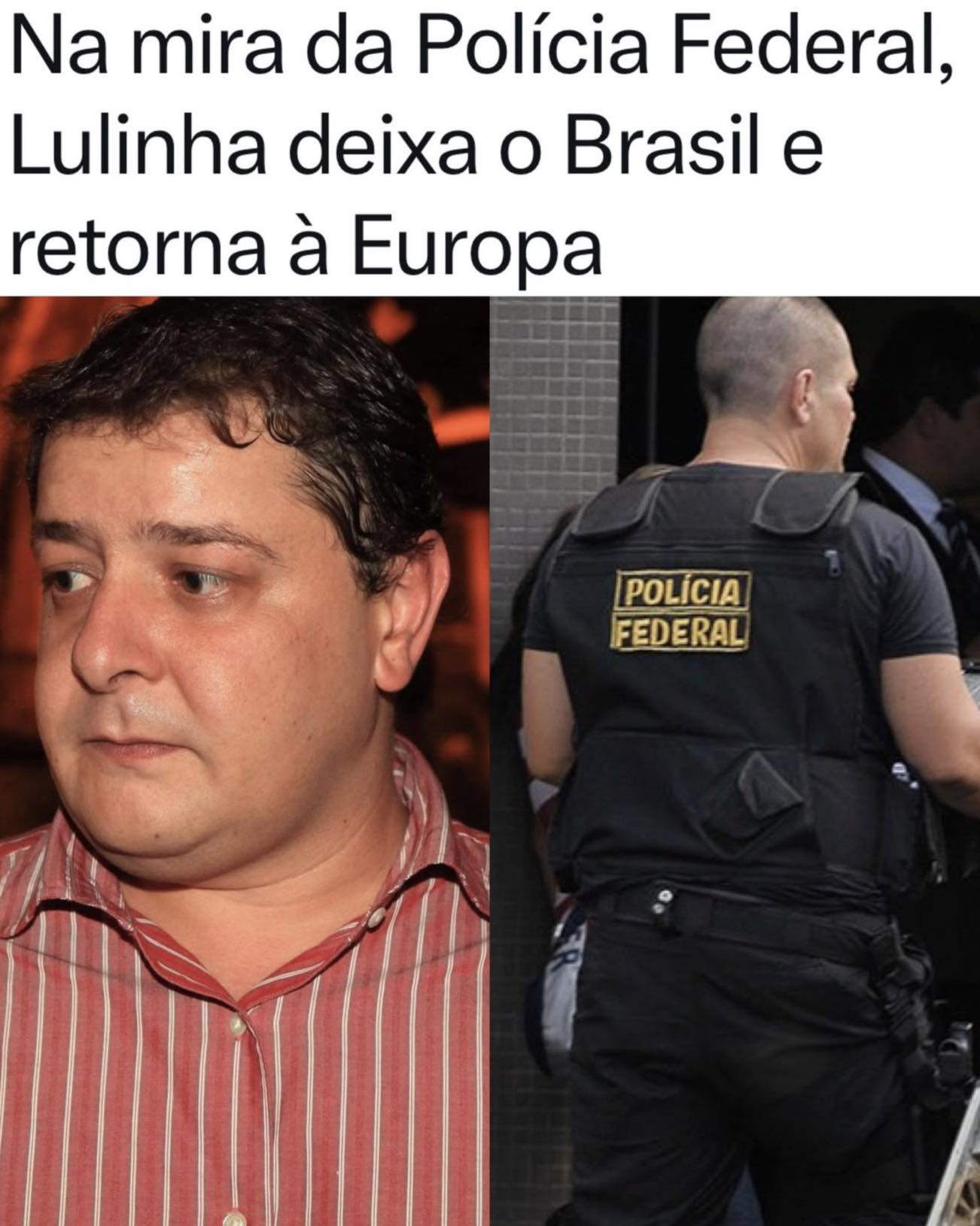 🔴 Investigado, Lulinha deixa o Brasil: as leis valem para todos ou só para inimigos do governo?