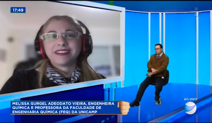 Tecnologia para liberação controlada de medicamentosPesquisadora, em entrevista remota, divide a tela com o apresentador Robertão Chapa Quente…..