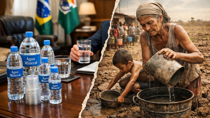 Escassez para o povo, abundância nos gabinetes: a hipocrisia da crise da água