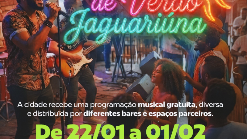 1º FESTIVAL DE VERÃO AGITA JAGUARIÚNA A PARTIR DESTA QUINTA