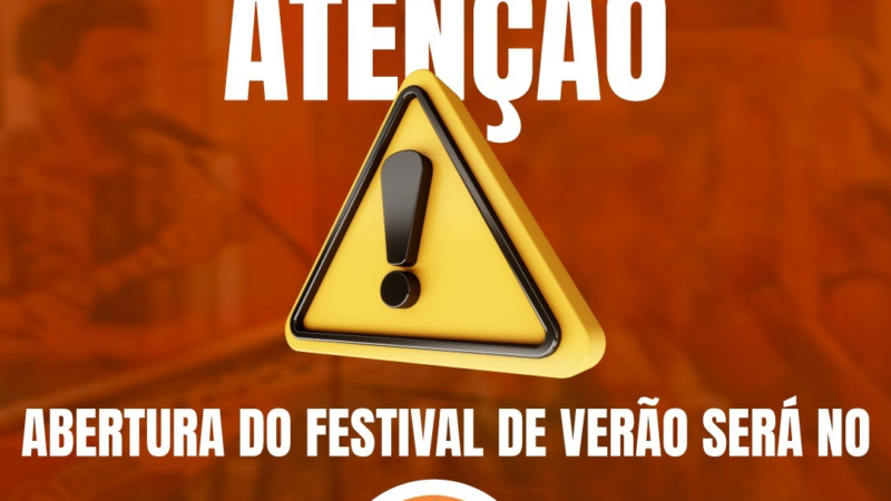 CHUVA MUDA LOCAL DA ABERTURA DO FESTIVAL DE VERÃO DE JAGUARIÚNA