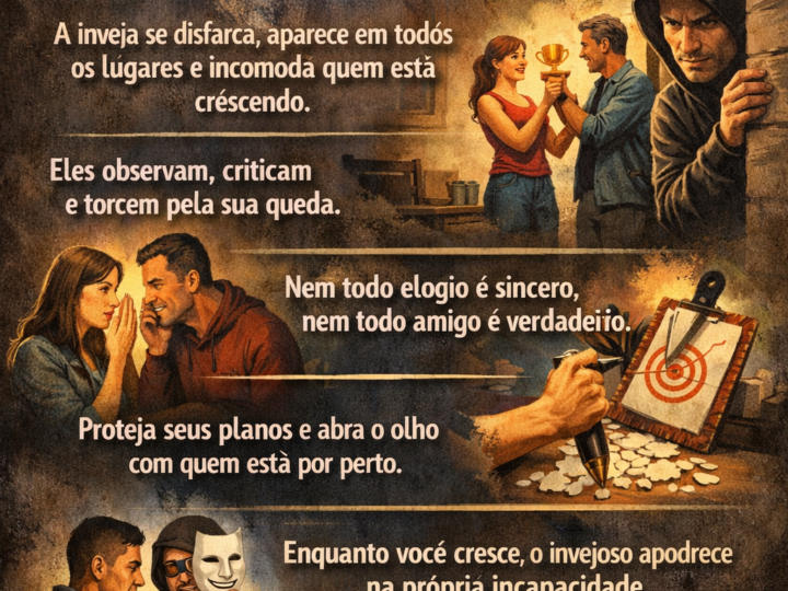CUIDADO COM OS INVEJOSOS: ELES ESTÃO EM TODO LUGAR