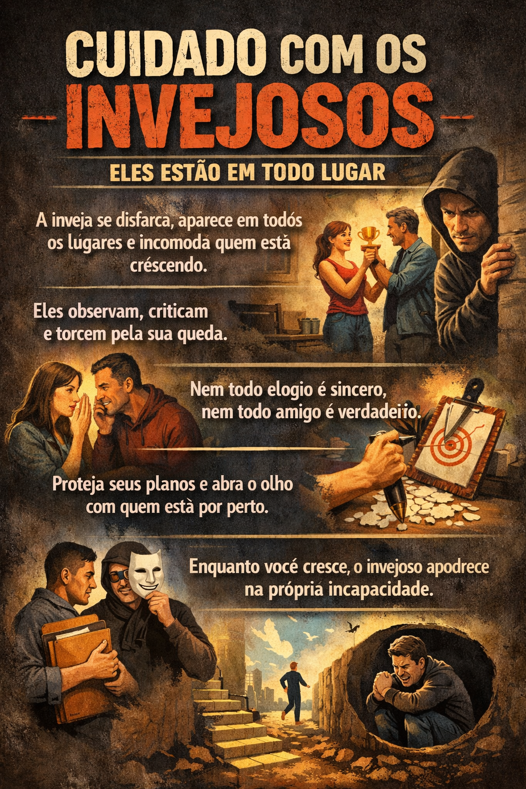 CUIDADO COM OS INVEJOSOS: ELES ESTÃO EM TODO LUGAR