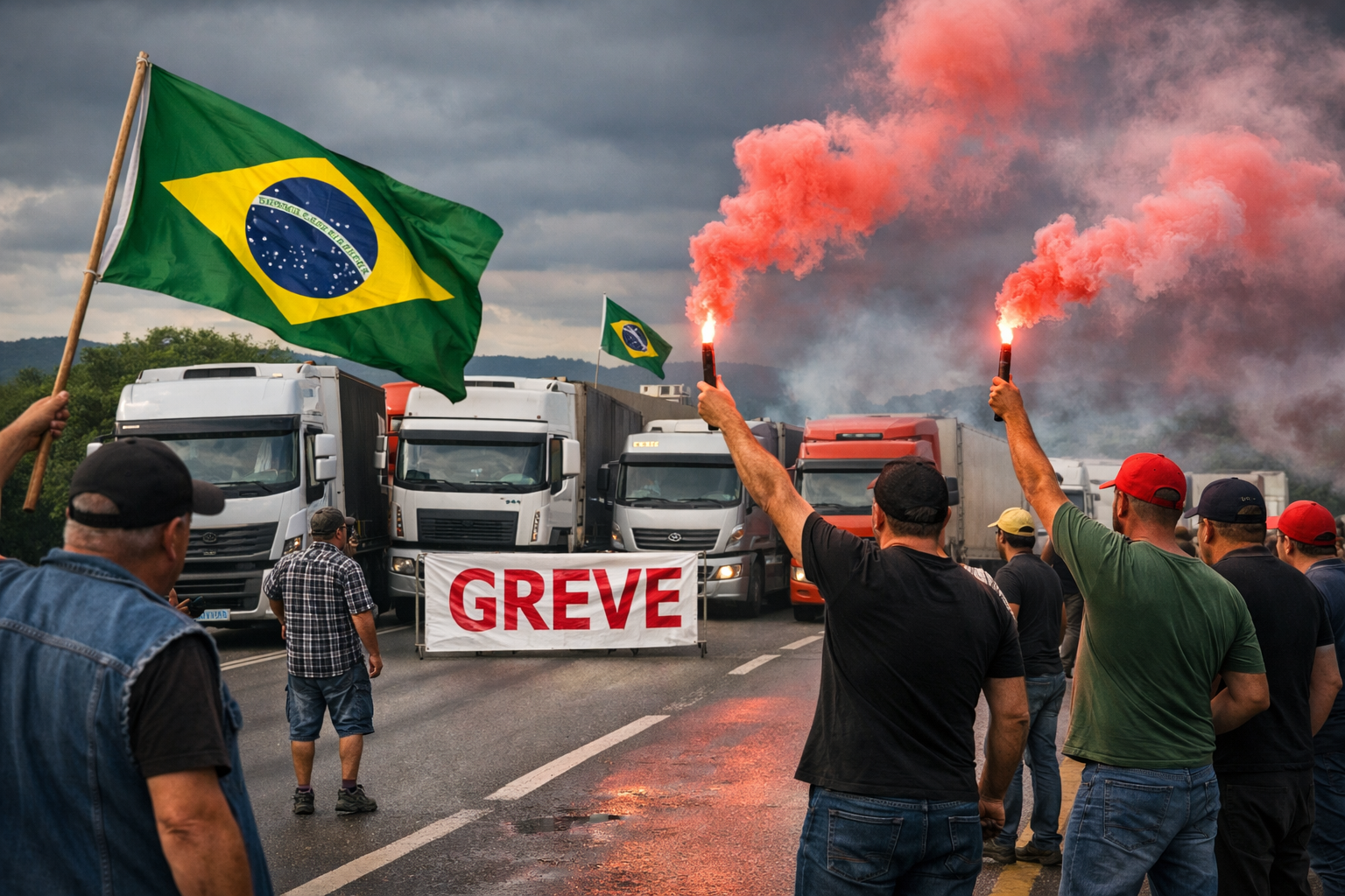 O BRASIL PODE PARAR: CAMINHONEIROS ARTICULAM GREVE GERAL NAS PRÓXIMAS HORAS