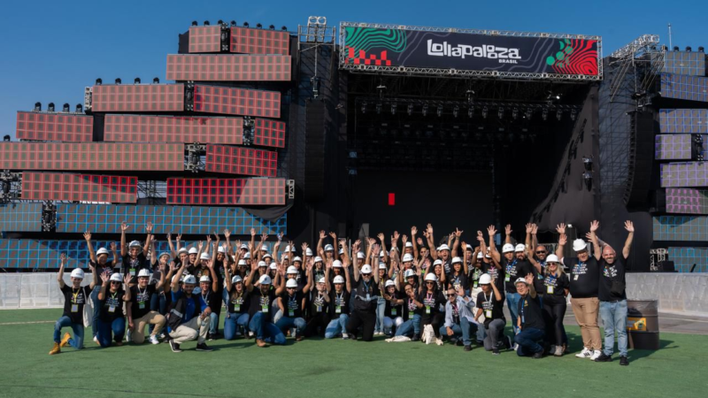 ESTUDANTES DE ENGENHARIA CONHECEM DE PERTO A INFRAESTRUTURA POR TRÁS DO LOLLAPALOOZA