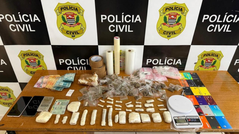 POLÍCIA CIVIL DESMANTELA DELIVERY DE DROGAS EM MOGI GUAÇU E APREENDE GRANDE QUANTIDADE DE ENTORPECENTES