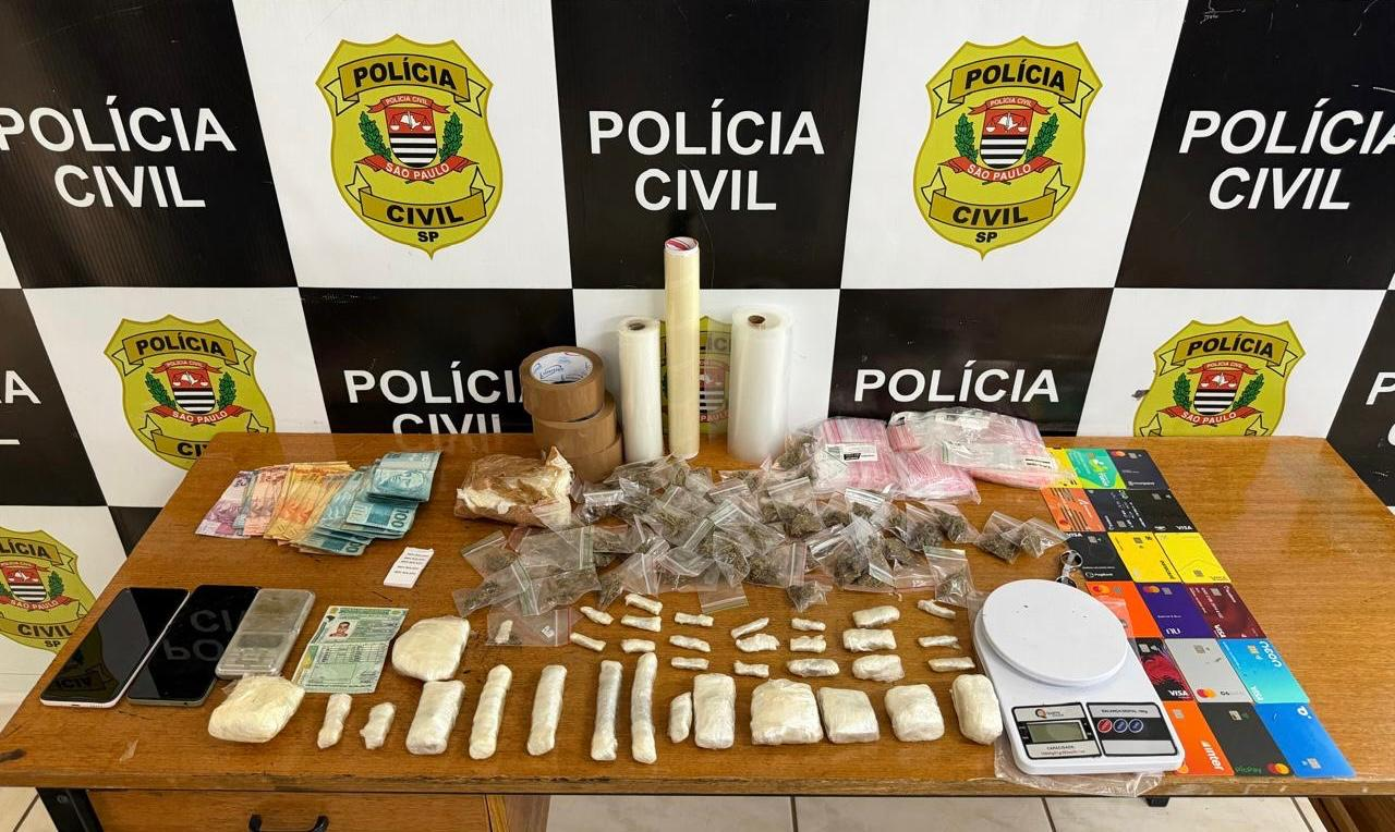 POLÍCIA CIVIL DESMANTELA DELIVERY DE DROGAS EM MOGI GUAÇU E APREENDE GRANDE QUANTIDADE DE ENTORPECENTES