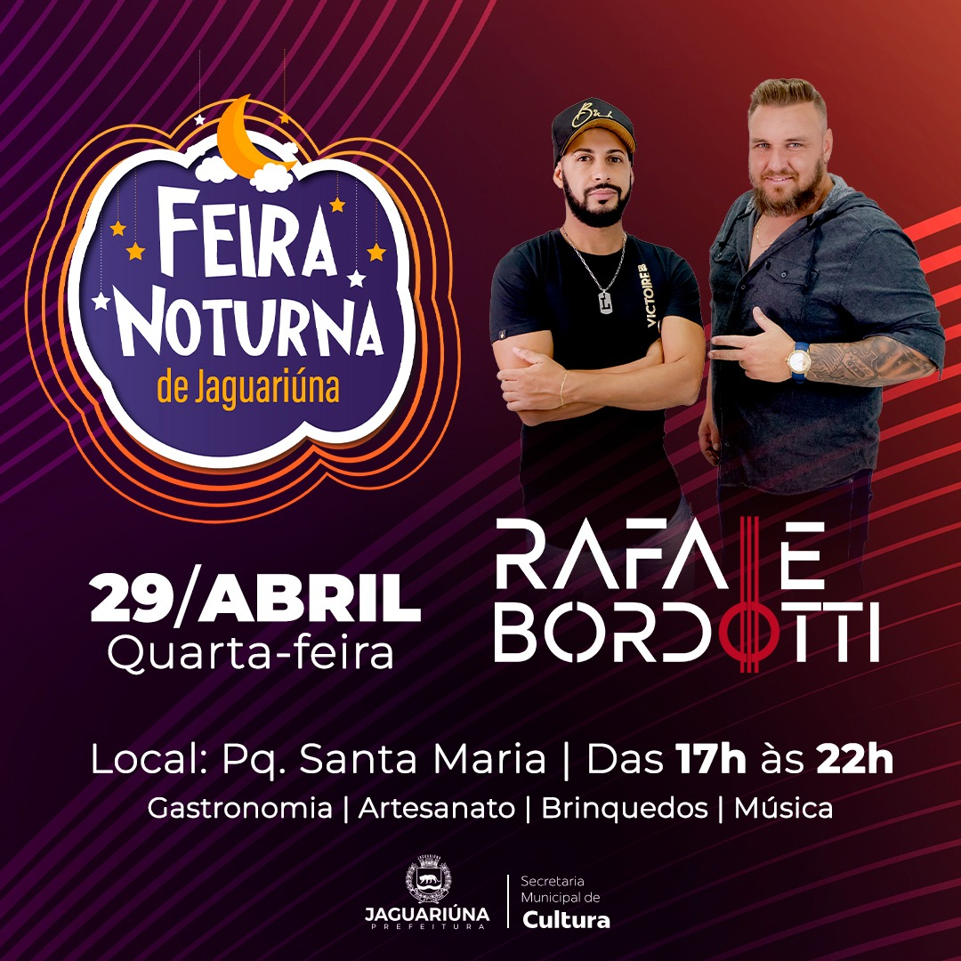 HOJE TEM FEIRA NOTURNA NO PARQUE SANTA MARIA