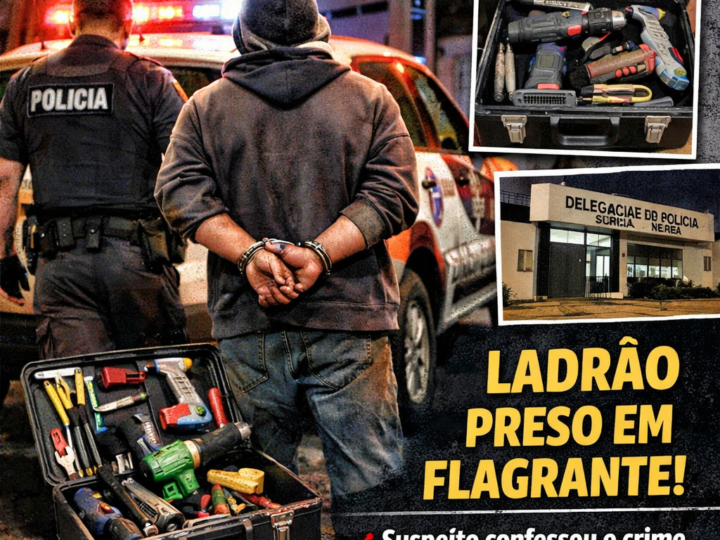 Polícia Militar prende homem por furto em obra em Amparo