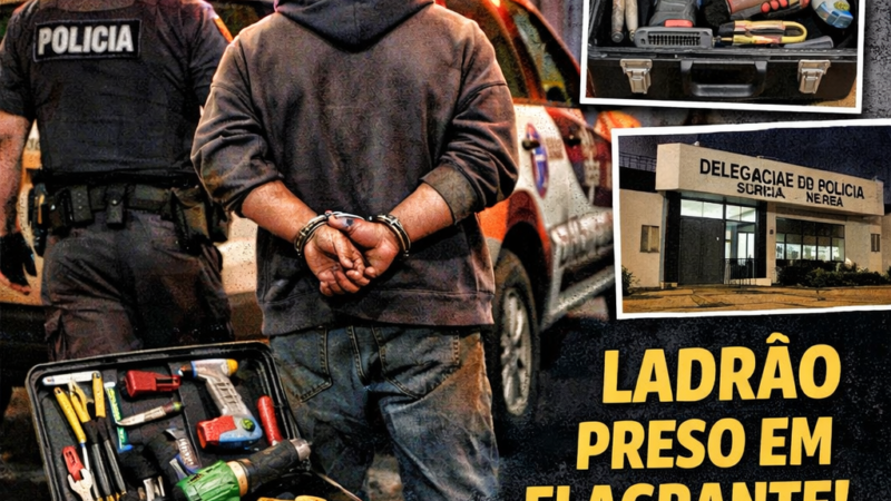 Polícia Militar prende homem por furto em obra em Amparo