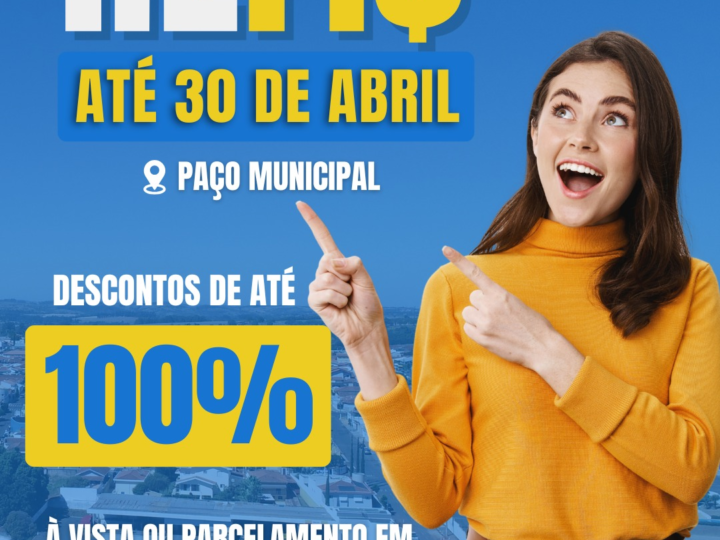 ATENÇÃO SANTO ANTONIO DE POSSE – Última semana para aderir ao REFIS 2026!