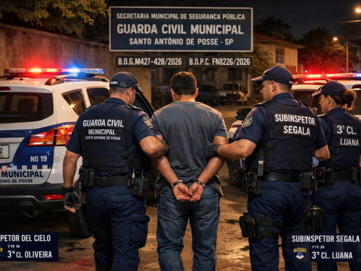 HOMEM É PRESO APÓS DESCUMPRIR MEDIDA PROTETIVA E AMEAÇAR EX COM FACA EM SANTO ANTÔNIO DE POSSE