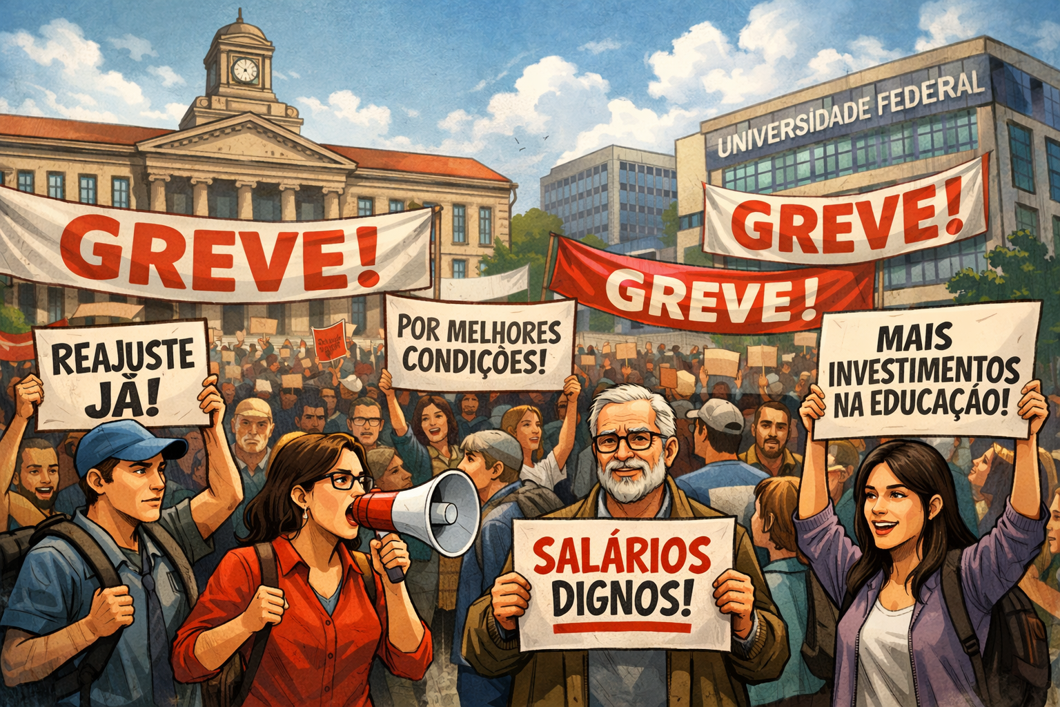GREVE EM UNIVERSIDADES GANHA FORÇA NO BRASIL E ENVOLVE DEZENAS DE INSTITUIÇÕES E O LULA ESTA FAZENDO O QUE ?