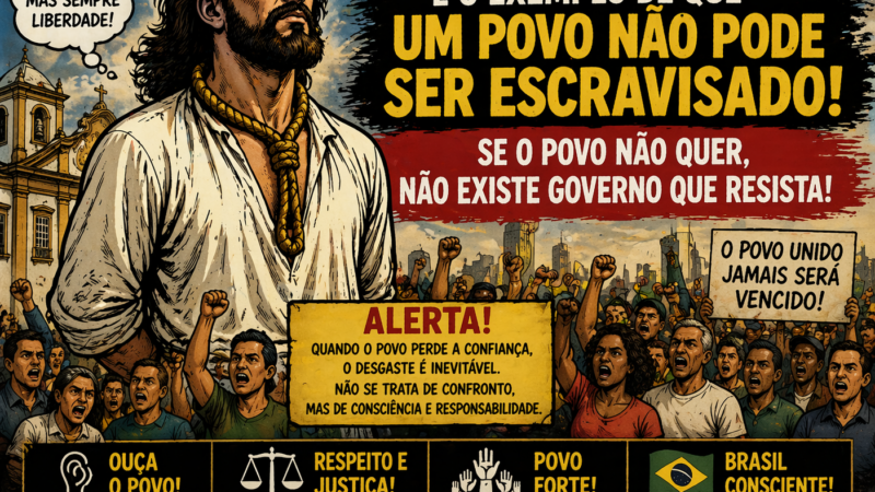 TIRADENTES E O ALERTA QUE O BRASIL NÃO PODE IGNORAR