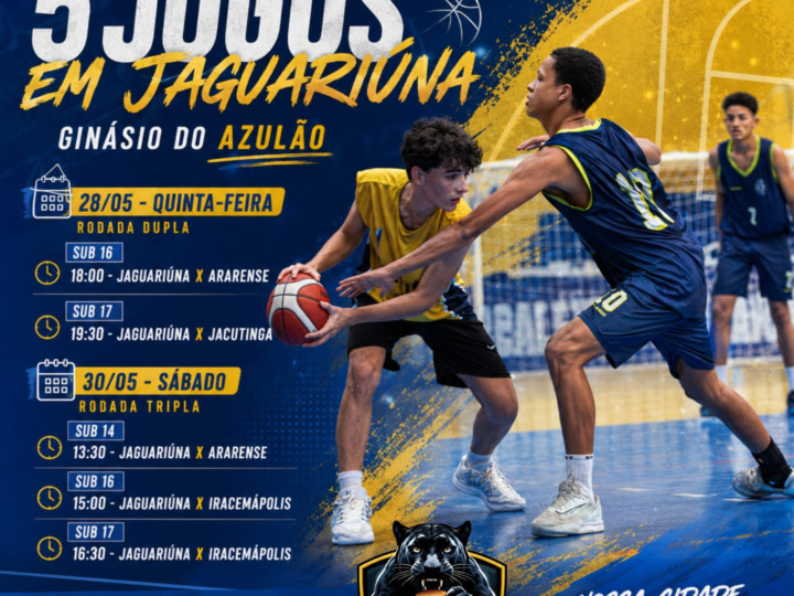 JAGUARIÚNA RECEBE JOGOS DA LIGA METROPOLITANA DE BASQUETE NESTA SEMANA