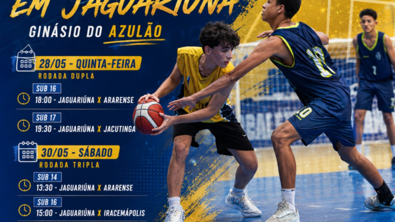 JAGUARIÚNA RECEBE JOGOS DA LIGA METROPOLITANA DE BASQUETE NESTA SEMANA