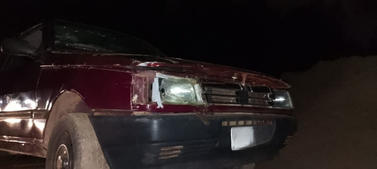 MOTORISTA FOGE APÓS ACIDENTE QUE ATINGIU VIATURA DA GUARDA EM JAGUARIÚNA