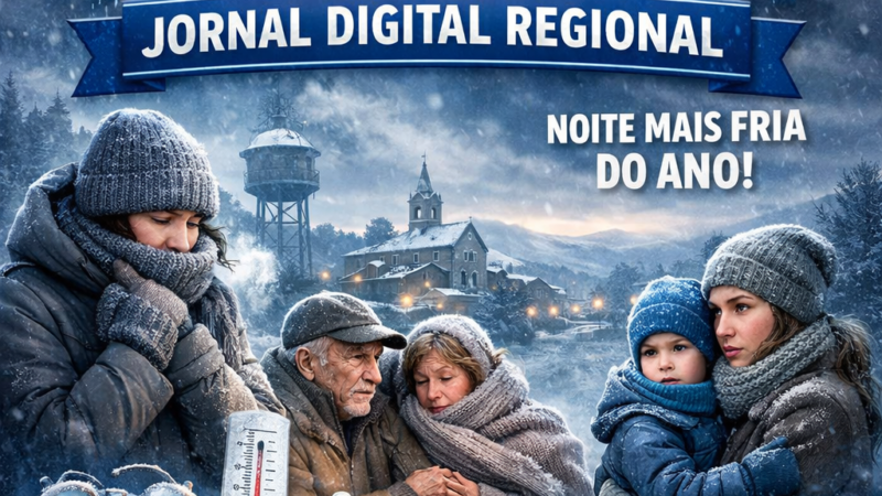 ONDA DE FRIO DERRUBA TEMPERATURAS E REGIÃO REGISTRA A NOITE MAIS FRIA DO ANO