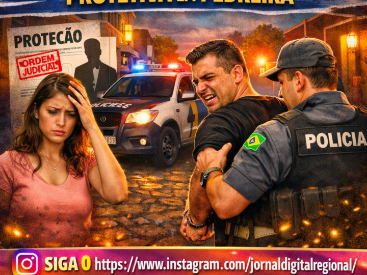 POLÍCIA MILITAR PRENDE HOMEM POR DESCUMPRIR MEDIDA PROTETIVA EM PEDREIRA