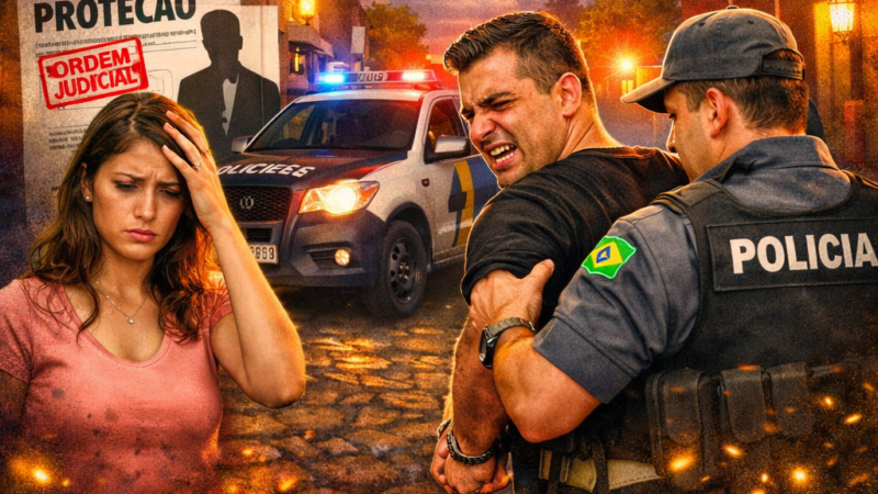 POLÍCIA MILITAR PRENDE HOMEM POR DESCUMPRIR MEDIDA PROTETIVA EM PEDREIRA