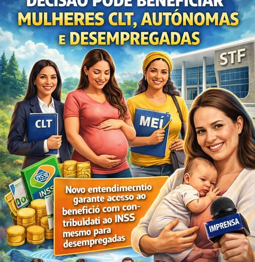 STF AMPLIA ACESSO AO SALÁRIO-MATERNIDADE: DECISÃO PODE BENEFICIAR MULHERES CLT, AUTÔNOMAS E DESEMPREGADAS .