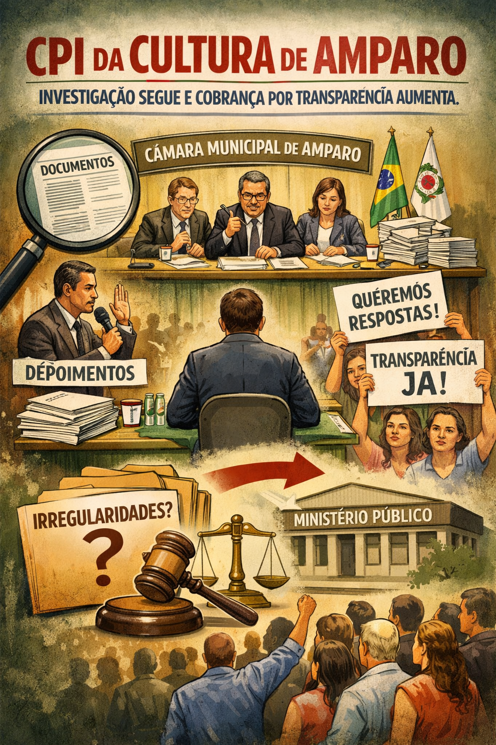CPI DA CULTURA DE AMPARO: INVESTIGAÇÃO SEGUE E COBRANÇA POR TRANSPARÊNCIA AUMENTA