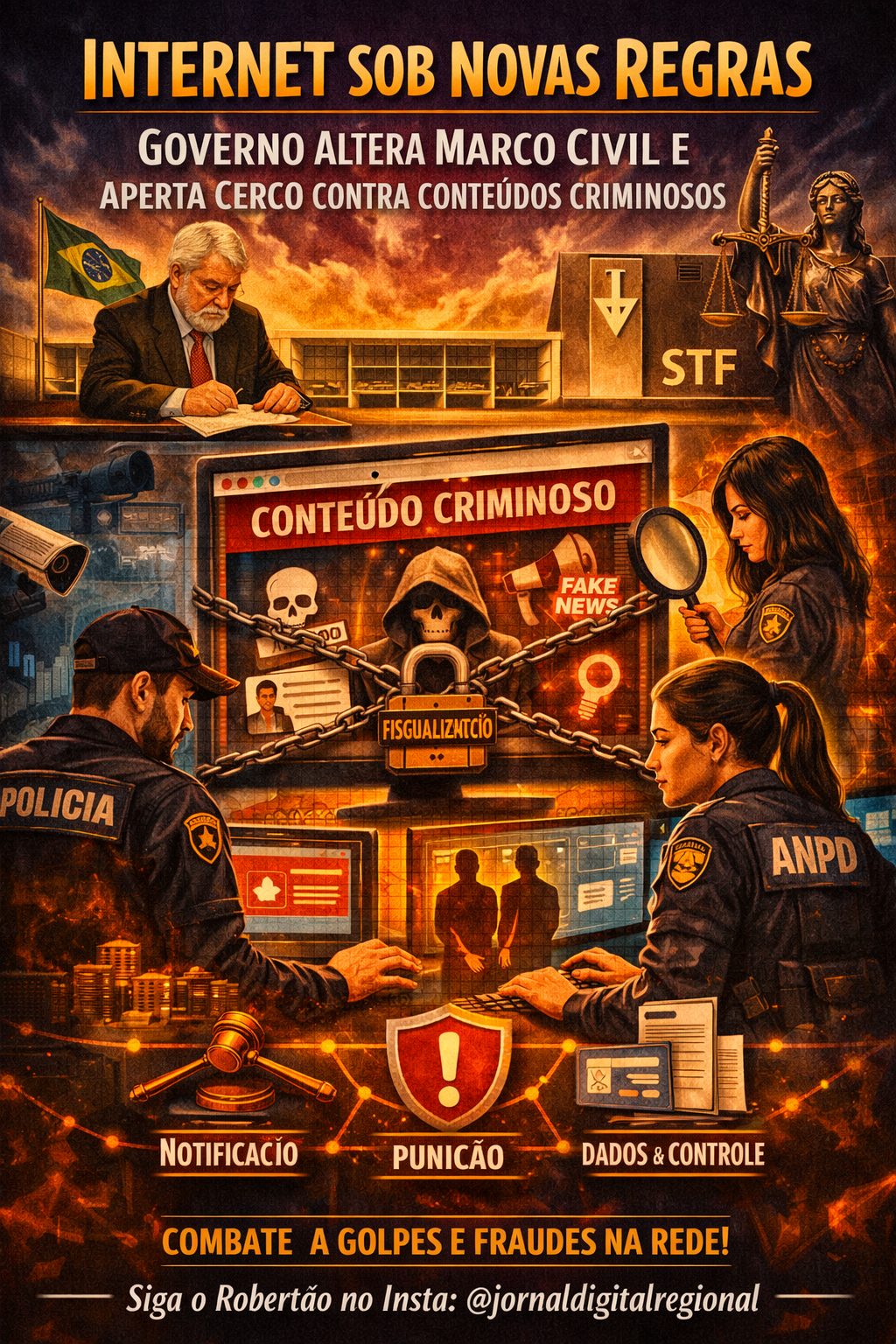 QUEM VAI FALAR O QUE É ERRADO ?- INTERNET SOB NOVAS REGRAS: GOVERNO ALTERA MARCO CIVIL E APERTA CERCO CONTRA CONTEÚDOS CRIMINOSOS .