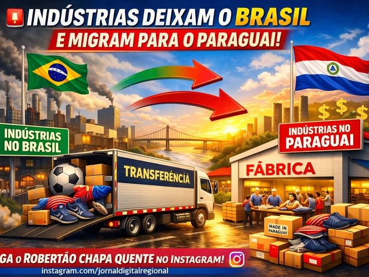 INDÚSTRIAS DEIXAM O BRASIL E MIGRAM PARA O PARAGUAI 🚨