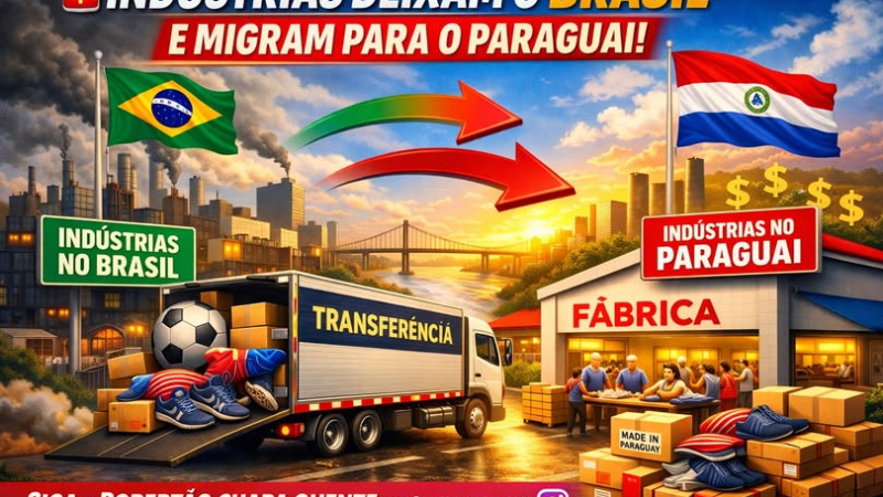 INDÚSTRIAS DEIXAM O BRASIL E MIGRAM PARA O PARAGUAI 🚨