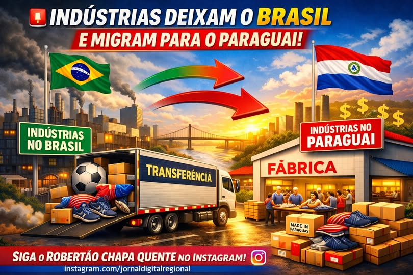 INDÚSTRIAS DEIXAM O BRASIL E MIGRAM PARA O PARAGUAI 🚨