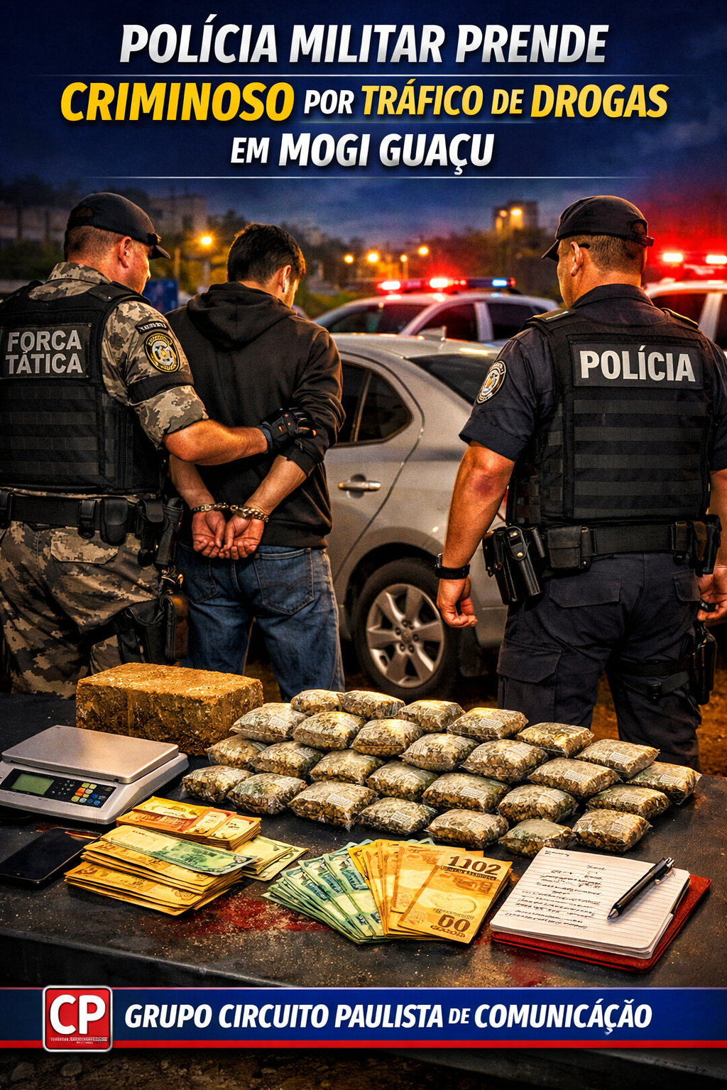 POLÍCIA MILITAR PRENDE HOMEM POR TRÁFICO DE DROGAS EM MOGI GUAÇU 🚨