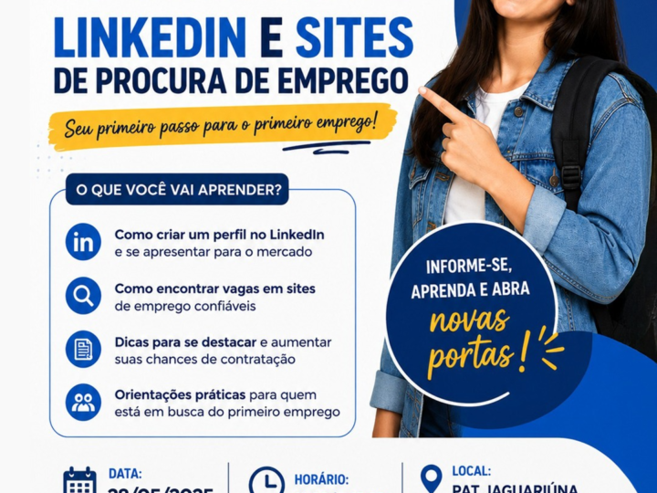 WORKSHOP GRATUITO SOBRE LINKEDIN E SITES DE EMPREGO TEM INSCRIÇÕES PRORROGADAS