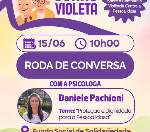SERRA NEGRA – Fundo Social promove palestra do Junho Violeta e reforça a proteção à pessoa idosa em Serra Negra