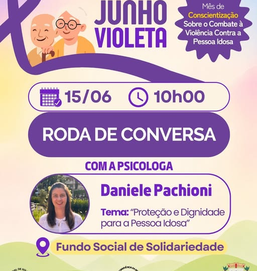 SERRA NEGRA – Fundo Social promove palestra do Junho Violeta e reforça a proteção à pessoa idosa em Serra Negra