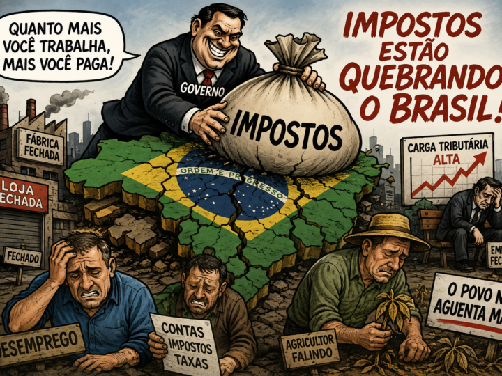 IMPOSTOS ESTÃO QUEBRANDO O BRASIL E SUFOCANDO O POVO . TEM PESSOAS PASSANDO FOME .