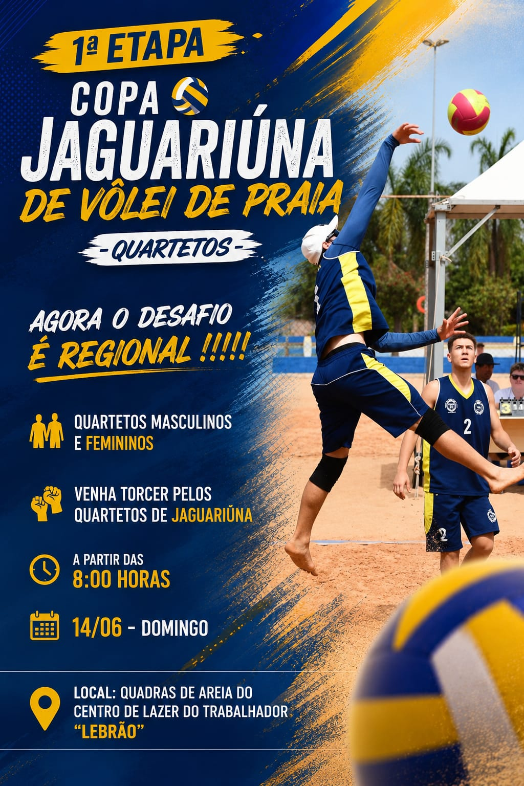 VÔLEI DE PRAIA MOVIMENTA QUARTETOS REGIONAIS NAS QUADRAS DE AREIA DO AZULÃO