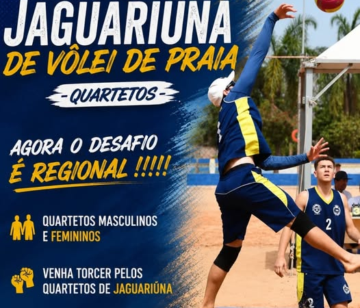 1ª ETAPA COPA JAGUARIÚNA DE VÔLEI DE PRAIA – 4×4